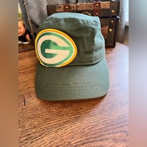 New condition without tags; stored but never worn Green cadet style cap